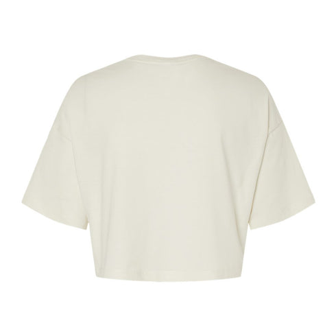 Women's Jersey Crop Tee vintage white back