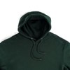 Unisex Premium Pullover Hooded Sweatshirt Forest Green Close up