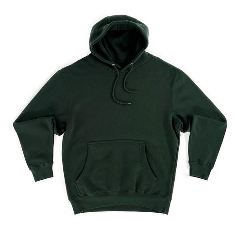 Unisex Premium Pullover Hooded Sweatshirt Forest Green Front