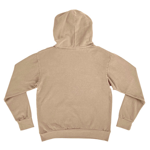 SADDLE BROWN HOODIE BACK