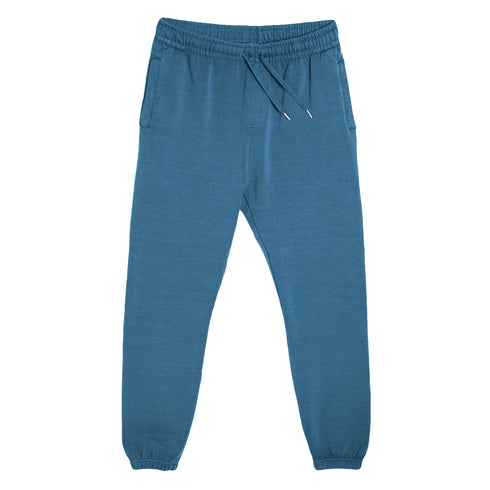 Streetwear Sweatpants Pebble Blue Front