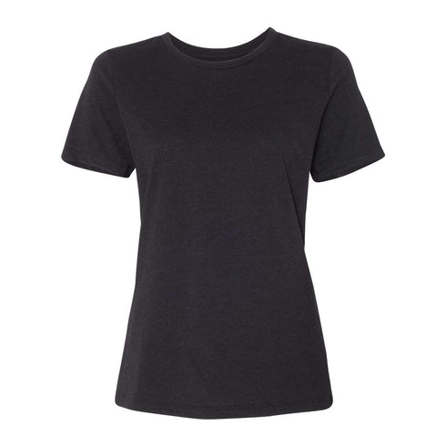 Women's Relaxed Jersey Short Sleeve Tee Black Heather Front