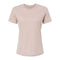Women's Relaxed Jersey Short Sleeve Tee Heather Pink Gravel Front
