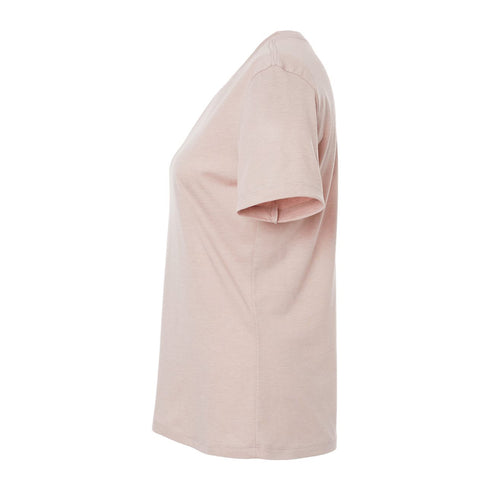 Women's Relaxed Jersey Short Sleeve Tee Heather Pink Gravel Side