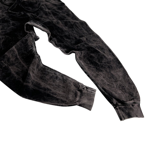 bleach wash sweats closeup