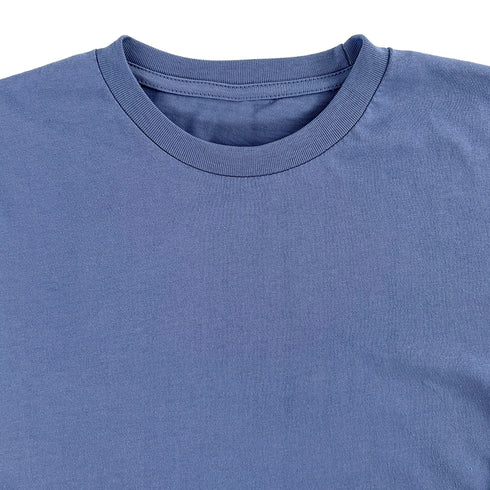 Streetwear Heavyweight Tees Colony Blue Close Up
