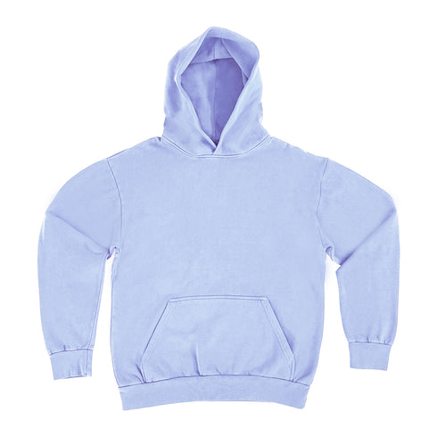 Garment Dye Hoodie Grape Ice Front
