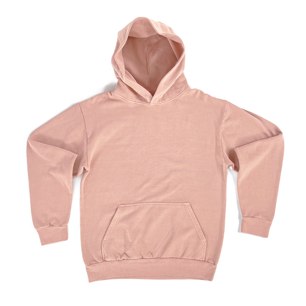 Garment Dye Hoodie Salmon Front