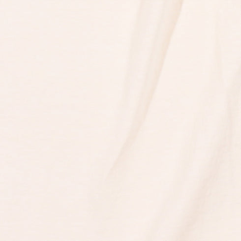 Garment Dyed T Shirt Cream Fabric Close Up