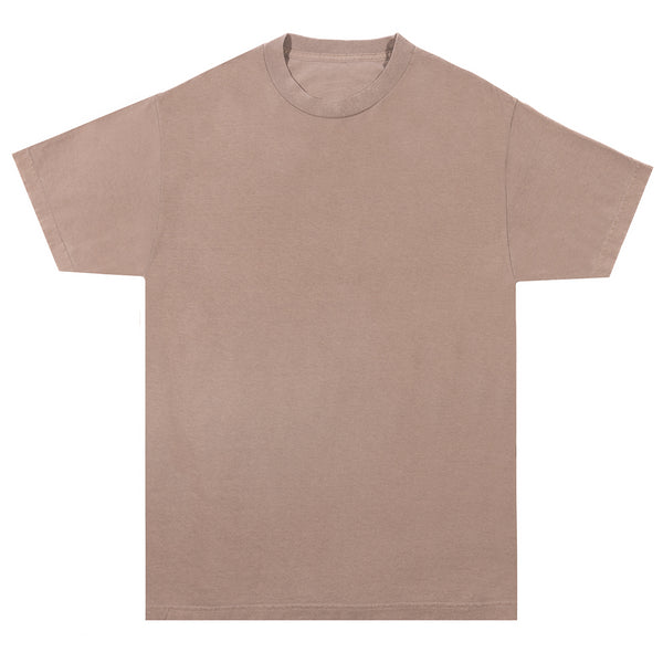 Garment Dyed T Shirt Sand Front