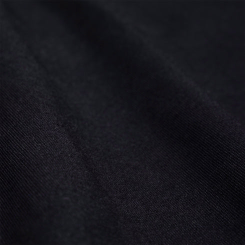 heavy core tee black fabric close up