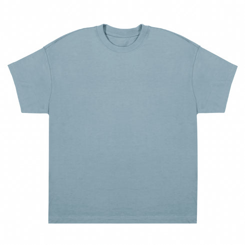 heavy core tee light sage blue front