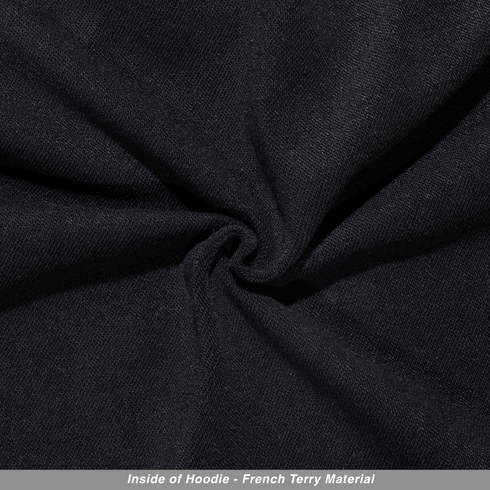 heavyweight french terry hoodie black fabric inside