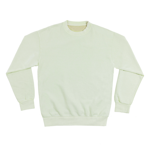 heavyweight pigment crewneck pistachio front