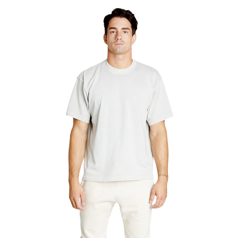 heavyweight pigment tee cement model men front