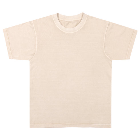 heavyweight pigment tee french oak front