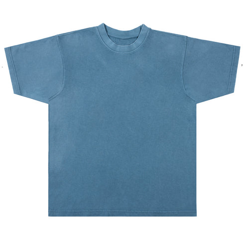heavyweight pigment tee pebble blue front