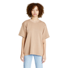 heavyweight pigment tee saddle brown model women front