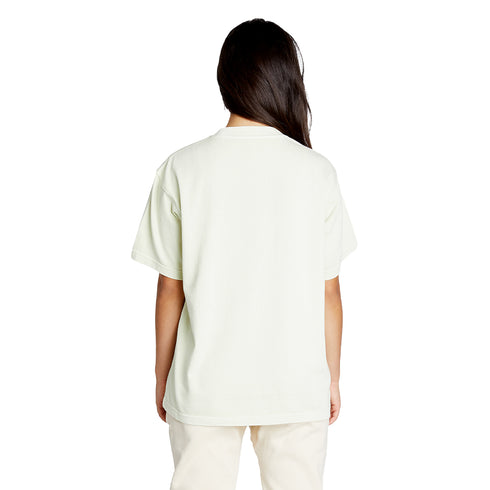 heavyweight pigment tee pistachio model women back