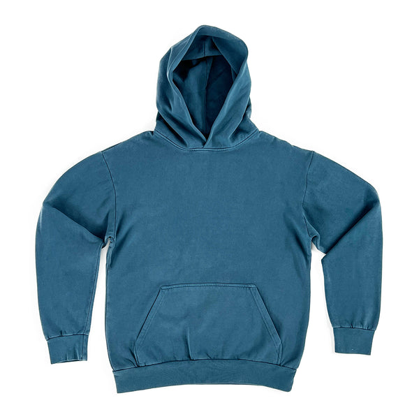Streetwear Hoodie Pebble Blue Front