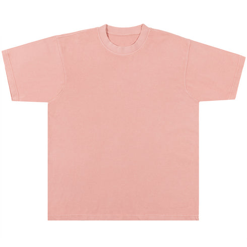 heavyweight pigment tee salmon front