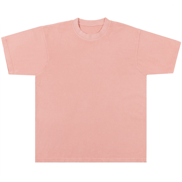 heavyweight pigment tee salmon front