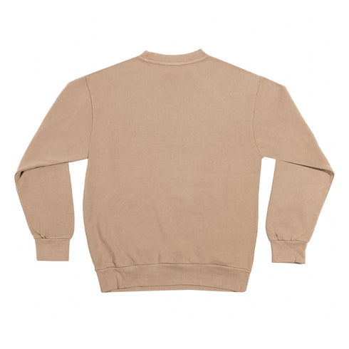 Premium Crewneck Pullover Brown Back