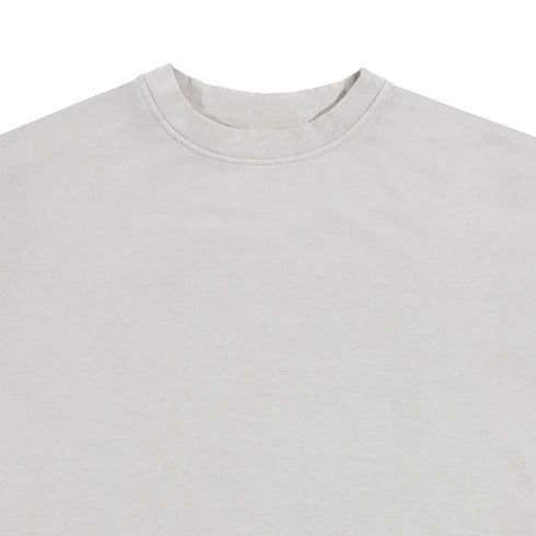 Premium Crewneck Pullover Cement Close Up