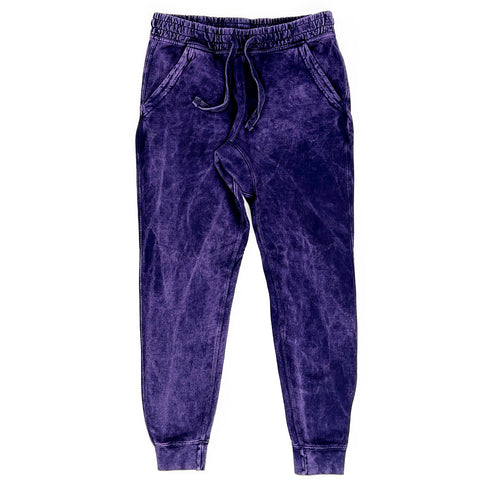 purple wash sweats front