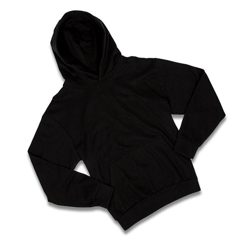 Solid Color Hoodies Black Black Wrinkled