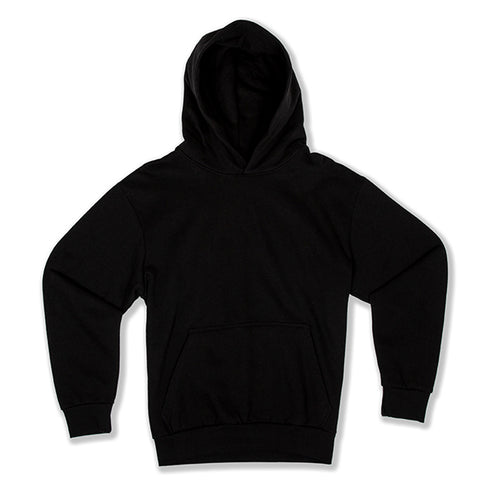 Solid Color Hoodies Black Front
