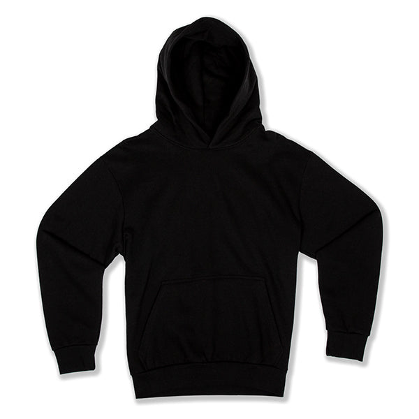 Solid Color Hoodies Black Front