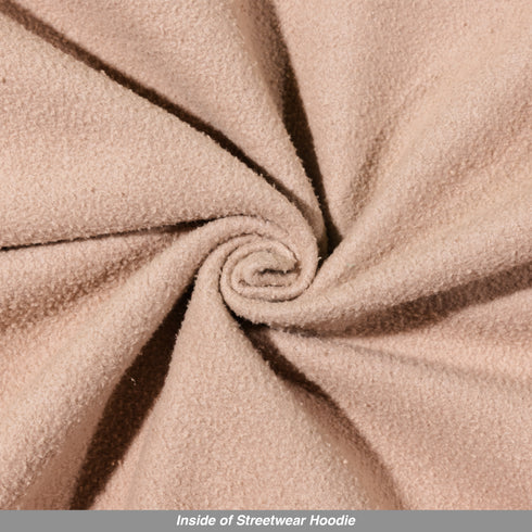 streetwear hoodie french oak fabric inside