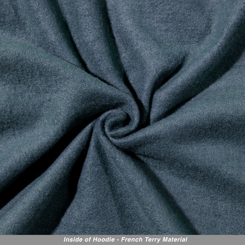 streetwear hoodie midnight navy fabric inside