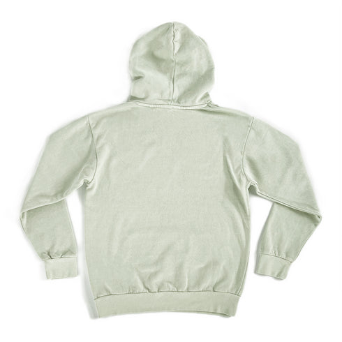 streetwear hoodie pistachio back