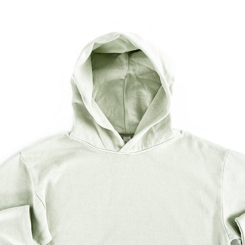 streetwear hoodie pistachio close up