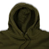 Premium Pullover Hoodie Army Green close up