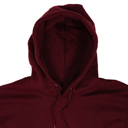 Premium Pullover Hoodie Burgundy Close Up