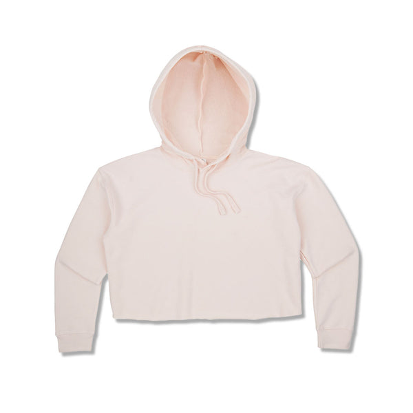Crop Hoodie Pale Pink