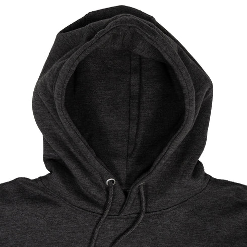 Premium Pullover Hoodie Charcoal Heather Close Up