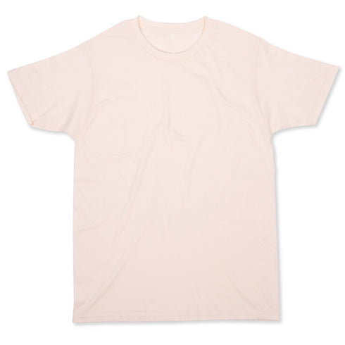 Soft Cotton Short Sleeve Tee Cream Front