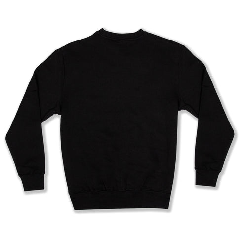 Premium Crewneck Pullover Black Back