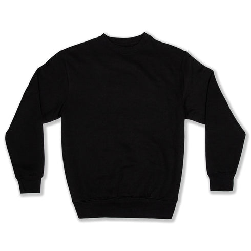 Premium Crewneck Pullover Black Front