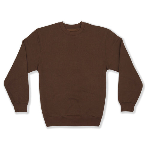 Premium Crewneck Pullover Brown Front