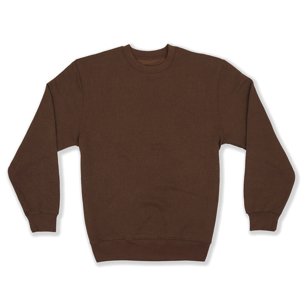 Premium Crewneck Pullover Brown Front