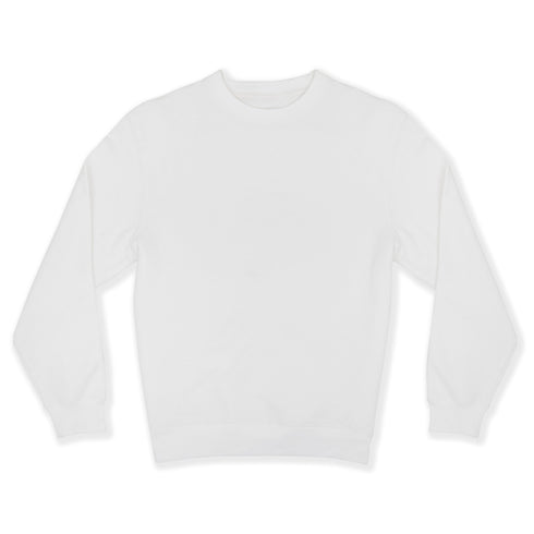 Premium Crewneck Pullover White Front