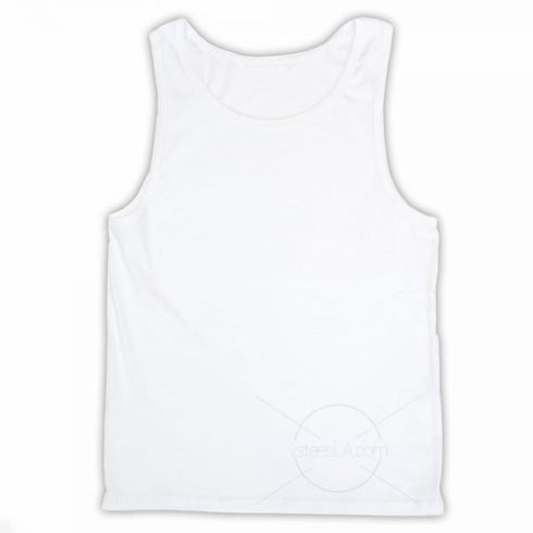 Soft and Dual Blend Tank Top White