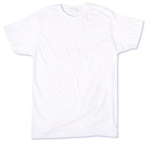 Dual Blend Heather Tee White