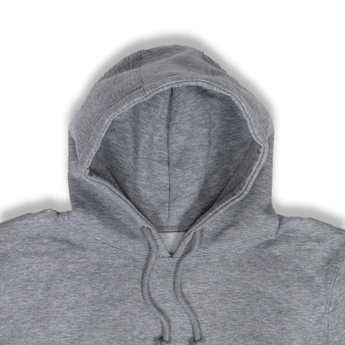 Heavyweight Hoodie Heather Gray Close up