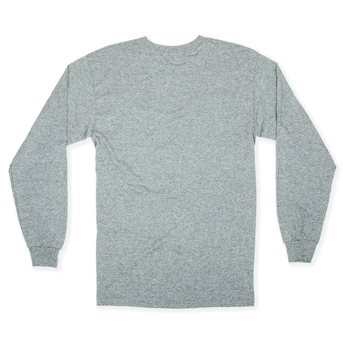 Heather Grey Back Long Sleeve T shirt